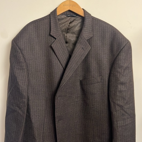 Joseph Feiss Men's Sport Coat Blazer Two Button Plaid Lambswool Classic Fit 52R - Picture 4 of 11